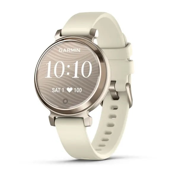 Часы Garmin LILY 2 кремово-золотистый безель, белый корпус и силиконовый ремешок