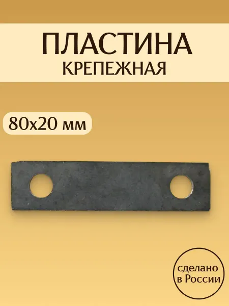 ЦЗДР Пластина металлическая крепежная 80х20 мм