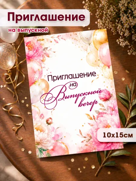 Пригласительные на выпускной, приглашение на выпускной