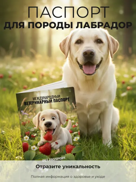 Паспорт ветеринарный международный. Порода Лабрадор