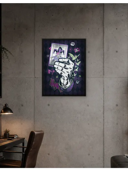 Postersbase Постер на стену Визитная карточка Джокер 30x40