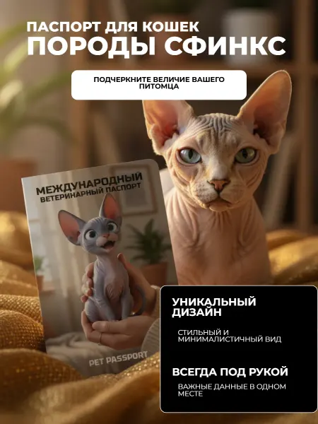 Паспорт ветеринарный международный. Порода Сфинкс