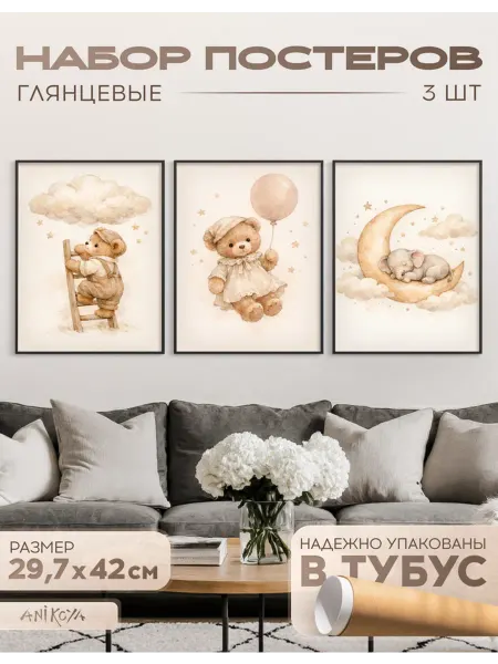 AniKoya Плакаты в детскую комнату