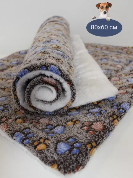 ZooOlivka Лежанка для собак и кошек 80х60 см