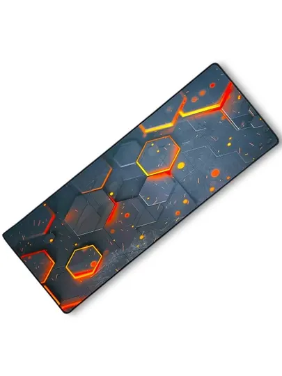 Большой коврик для компьютера и мыши 80x30 см с антискользящим основанием