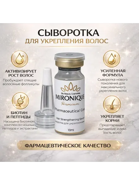 Mironique Сыворотка для укрепления волос Фармацевтическая линейка