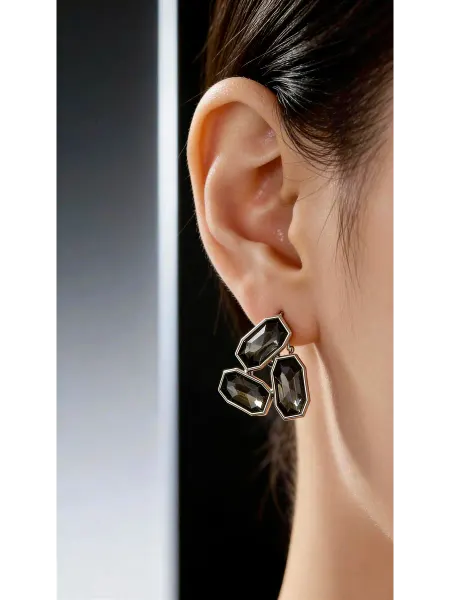 JEWELRY TREND by Marika Серьги геометрические с кристаллами