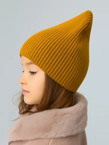 MEVIAR Kids Шапка вязаная детская без отворота осень весна