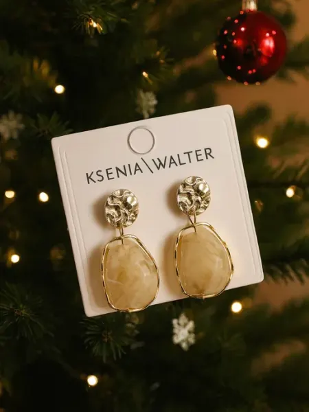 KSENIA WALTER Серьги бижутерия old money
