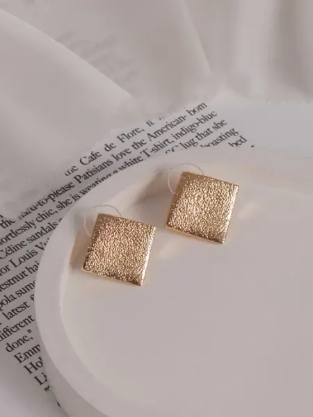 Platinum EX серьги бижутерия крупные объемные пусеты