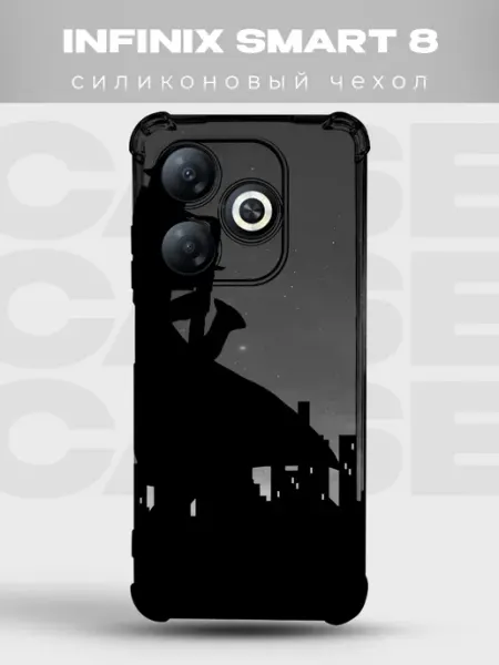 PRINTberries Чехол на Infinix Smart 8 Человек-паук Нуар нуар арт комикс м
