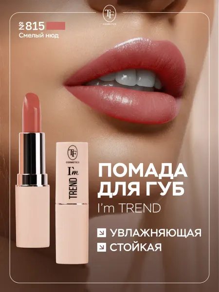TF COSMETICS Помада для губ увлажняющая стойкая, тон 815