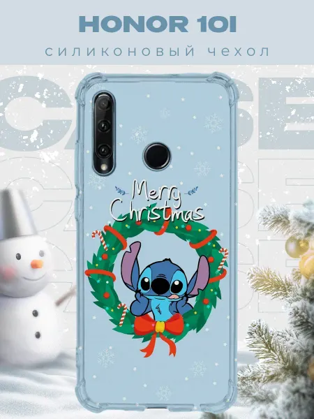 PRINTberries Новогодний чехол для телефона Honor 10i лило и стич