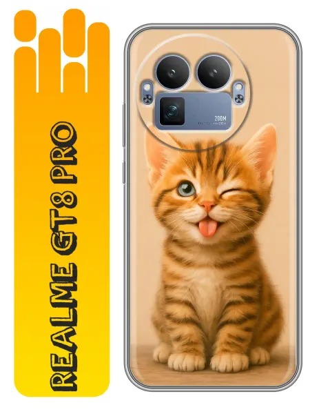 360skin Чехол на Realme GT8 Pro котенок (женский)