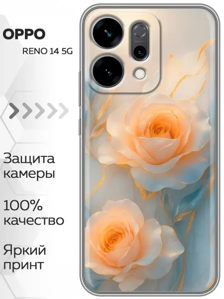 Marketclub Чехол на OPPO Reno14 5G женский с цветами