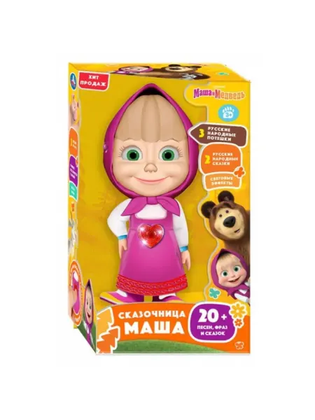 Умка Интерактивная музыкальная игрушка Сказочник Маша и Медведь