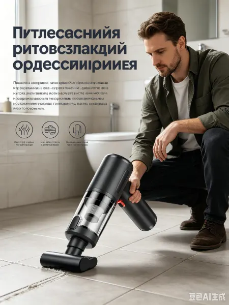 MILLY TOY Пылесос для автомобиля беспроводной мощный с насадками