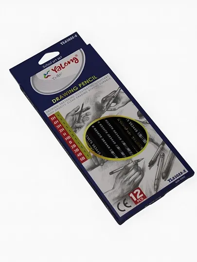 Карандаши черные Конструктор Yalong 83022-2, 12 шт