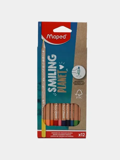 Карандаш Maped Smiling Planet FSC 831800FC, 12 шт
