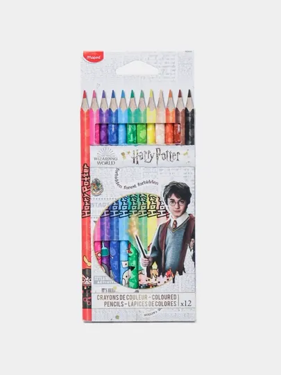 Цветные карандаши HARRY POTTER X12 CARD BOX MAPED 832053