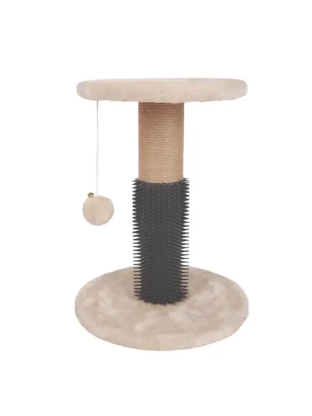 Когтеточка-столбик WELLNESS Birch с подиумом, 32*42см