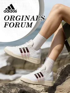 Кроссовки кроссовки originals FORUM 84 Low премиум-класса с низким берцем для мужчин и женщин с одинаковой бело-красной линией