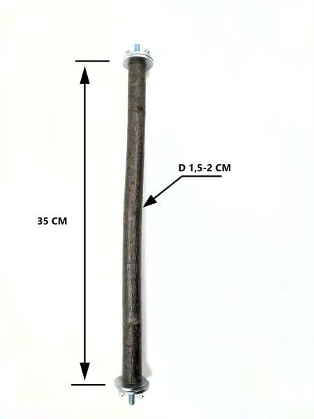 Bird Toys from Sibiria Жердь для небольших попугаев D 1,5-2 см. длина 35 см