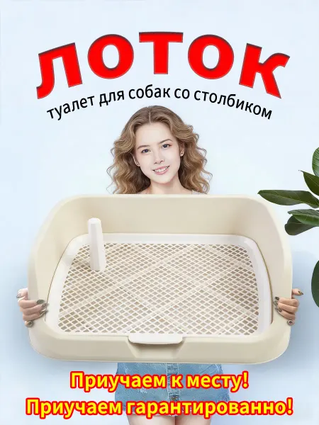 Лоток для собак мелких пород 40*30*11см