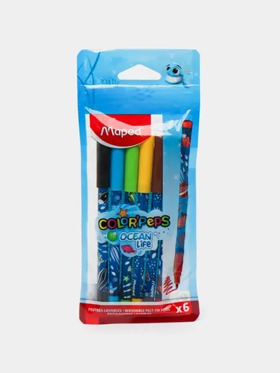 Фломастеры Maped, 6 шт 845700 q0000039377