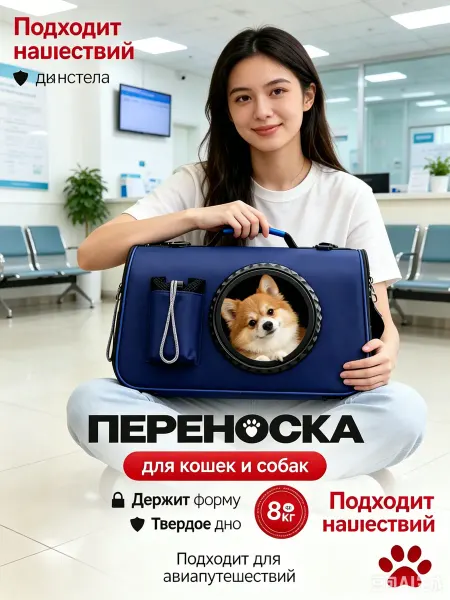 Переноска для кошек удобная для поездок