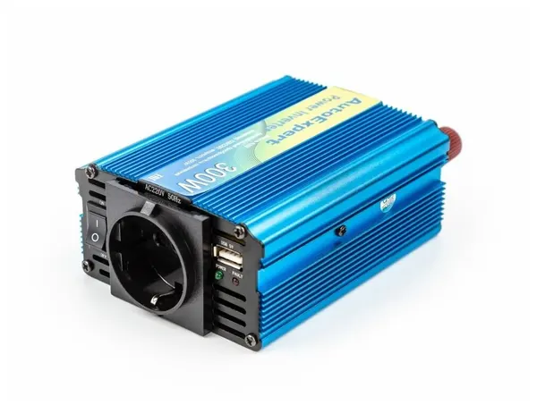 Автомобильный преобразователь напряжения (инвертор) AutoExpert A300, 12V/220V, 300W, евро-розетка, USB выход 5V/1A