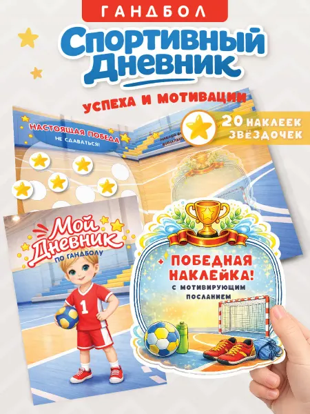 Sonne Leo Спортивный дневник успеха и мотивации по гандболу