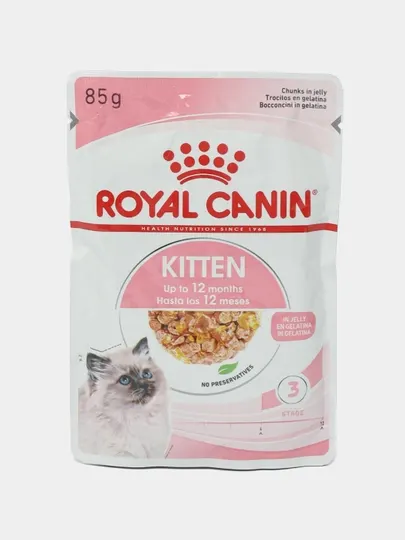 Влажный корм для котят Royal Canin, кусочки в желе, 85 г