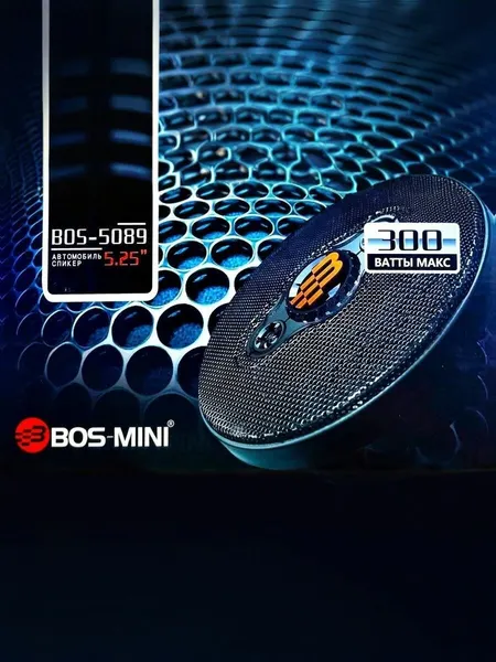 Колонки автомобильные BOSS-MINI BOS-5089 300W 5.25