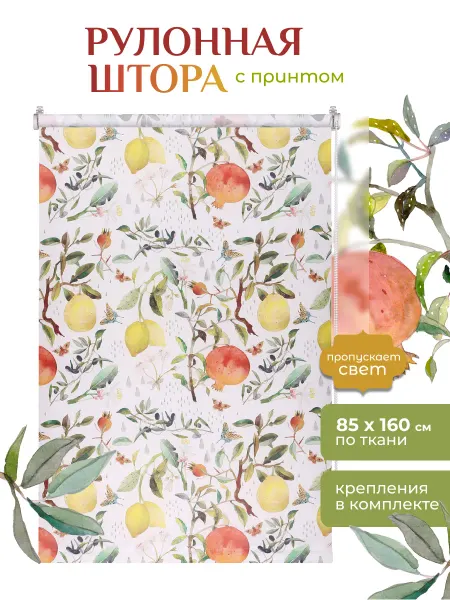 FRANC GARDINER Штора рулонная с рисунком 85х160см