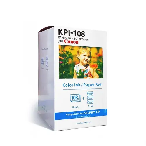 Картридж + фотобумага KP-108IN / RP-108 (8568B001) для принтеров Canon SELPHY, Solution Print
