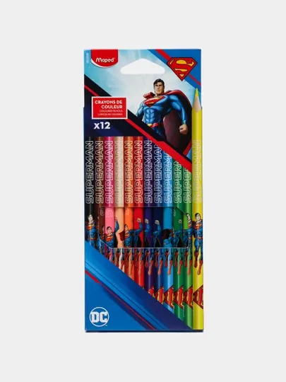 Цветные карандаши SUPERMAN X12 Maped 862208