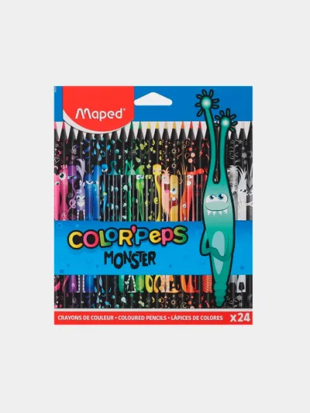 Цветные карандаши ColorPeps Monster, 24 шт. 862624