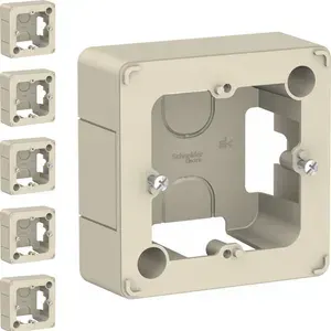 Коробка установочная Schneider Electric Blanca 86x86 квадратная IP20 молочная (комплект из 5 шт.)