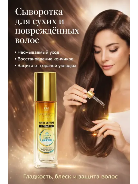 Ами88 Сыворотка флюид для волос несмываемая увлажняющая