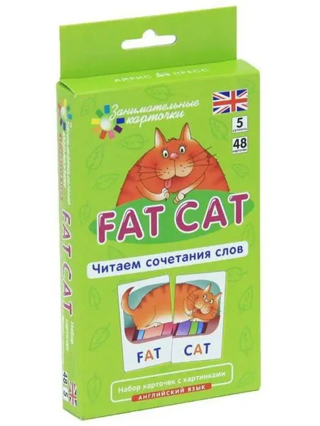 АЙРИС-пресс Толстый кот (Fat Cat). Читаем сочетания слов. Level 5