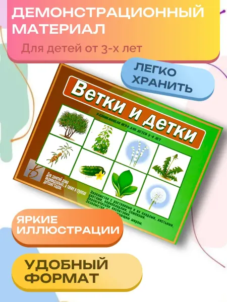 Весна-Дизайн Развивающая игра детские карточки Ветки и детки