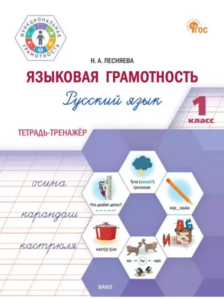 Амиталь Русский язык 1 класс. Языковая грамотность. Тетрадь-тренажер