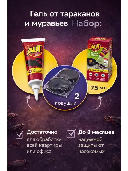 Guli style 888 Гель от тараканов и муравьев с ловушками эффективный