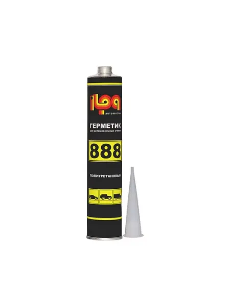 ILPA 888 New Автомобильный герметик для стекол черный 310 мл