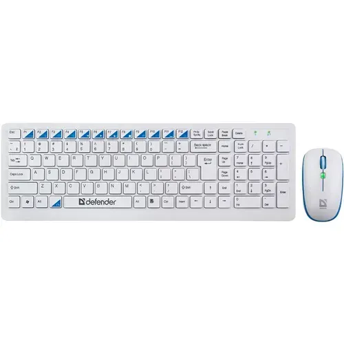 Клавиатура и мышь беспроводные Defender Skyline 895 RU,белый,мультимедийный USB