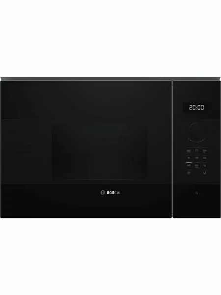 Встраиваемая микроволновая печь Bosch Serie 4 BFL524MB2, 800 Вт, 20л, черная