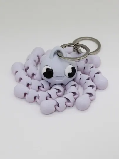 Брелок Подвижный Осьминог игрушка / Брелок антистресс на ключи сумка 3D