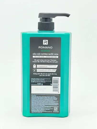 Шампунь Romano Deluxe для мужчин, делает волосы гладкими и блестящими, 650 мл
