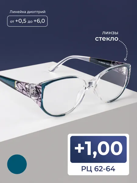 Fedrov Готовые очки со стеклом женские (+1.00) с футляром